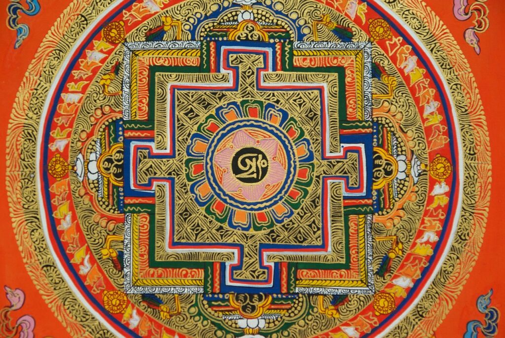 チベット密教の砂曼荼羅（マンダラ）