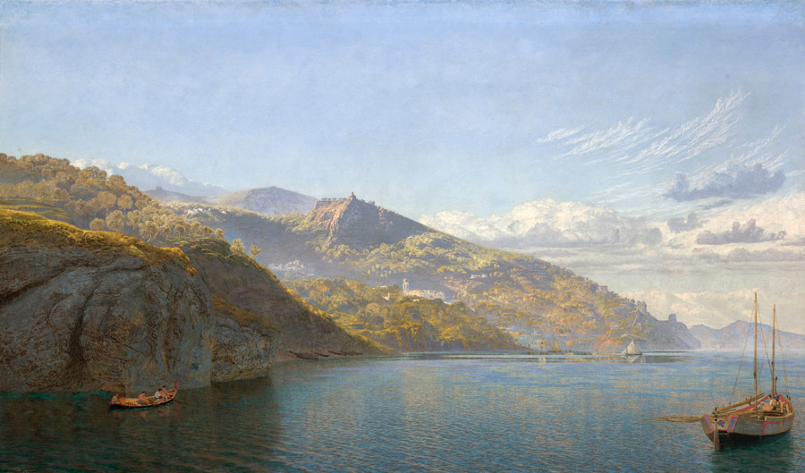 ジョン・ブルット「ナポリ湾」1864年
