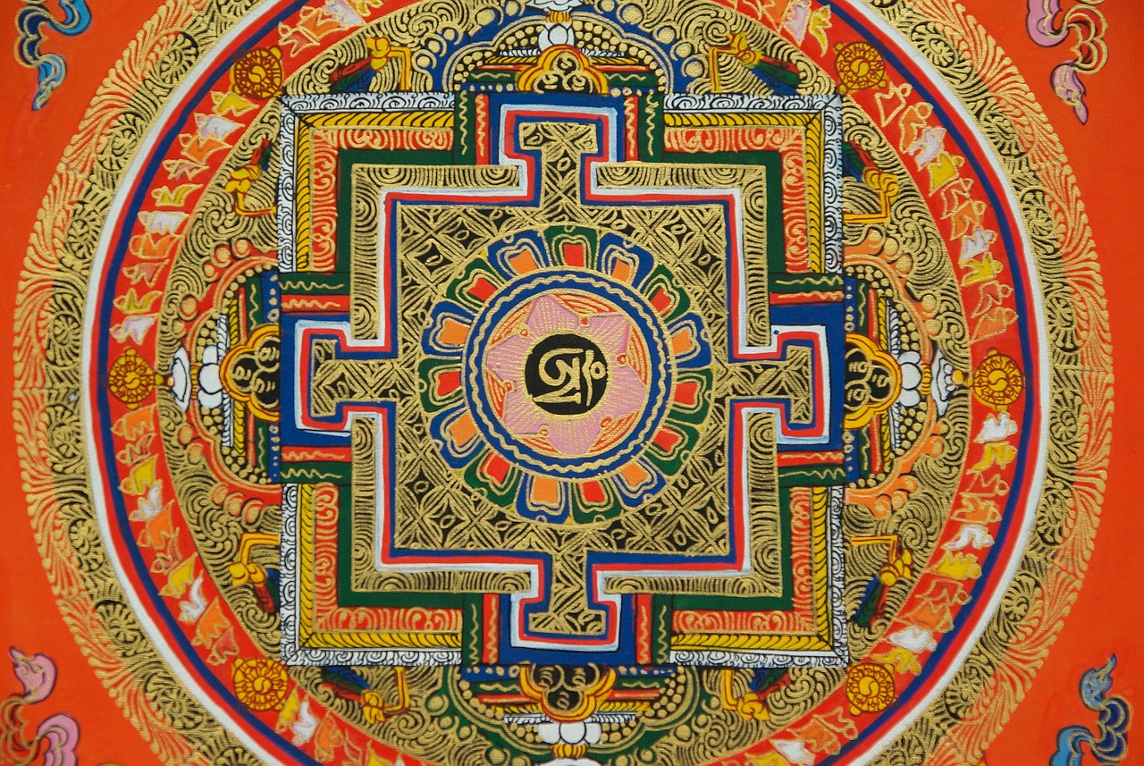 チベット密教の砂曼荼羅（マンダラ）