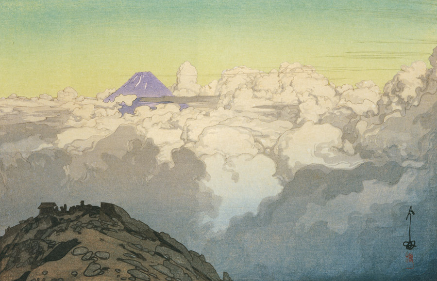 吉田博「日本南アルプス集 駒ヶ岳山頂より」1928年