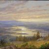 William Trost Richards『Lake Squam from Red-Hill』American(1874)